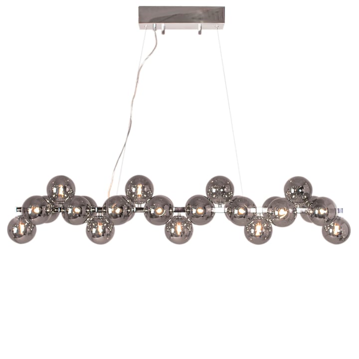 Splendor Bar ceiling lamp, chrome-smoke grey By Rydéns