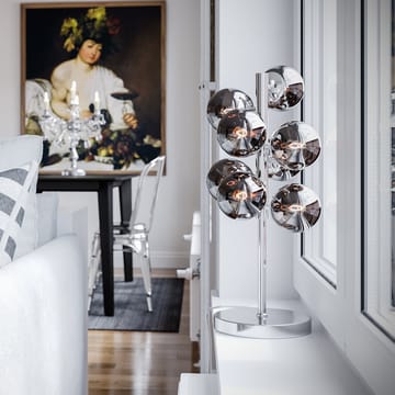Splendor table lamp - chrome-smoke grey - By Rydéns