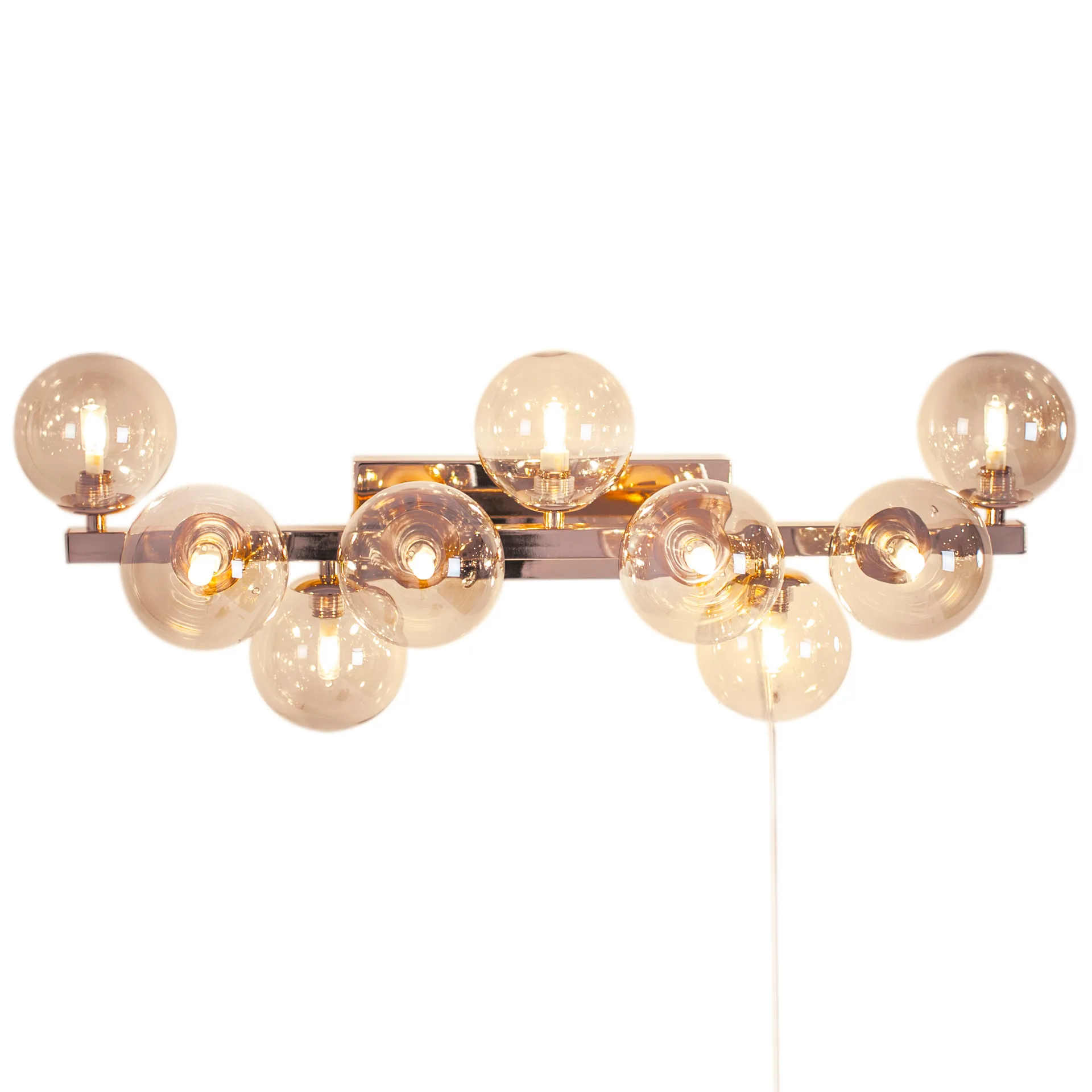 Splendor wall lamp, gold-amber By Rydéns