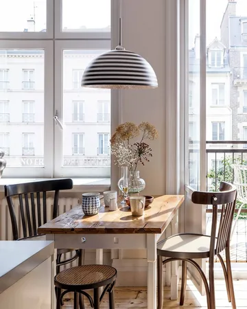 Stripe ceiling lamp - Black-white, Ø45 cm - By Rydéns