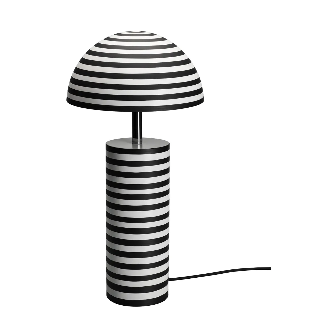 Stripe table lamp, White-black, 50 cm By Rydéns