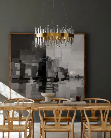 Triumph ceiling light Ø60 cm - Brass-clear - By Rydéns