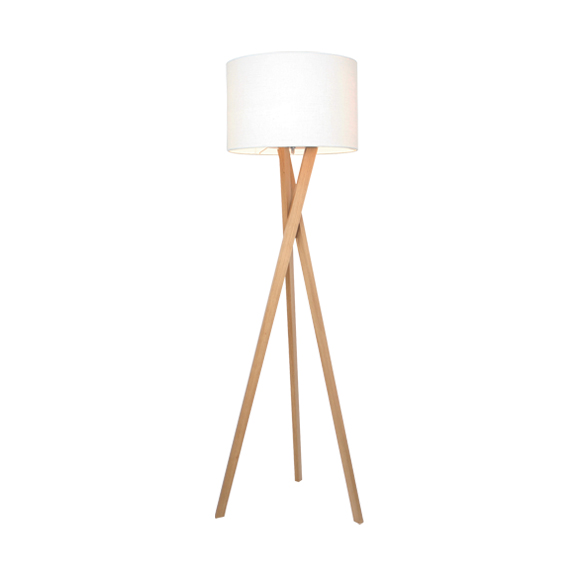 By Rydéns Vega floor lamp 160 cm Oak | Scandinavian Design | Floor lamps | White