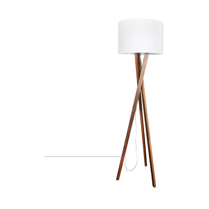 By Rydéns Vega floor lamp 160 cm Walnut | Scandinavian Design | Floor lamps | White