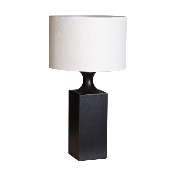 Woody table lamp 56 cm - Black-white - By Rydéns