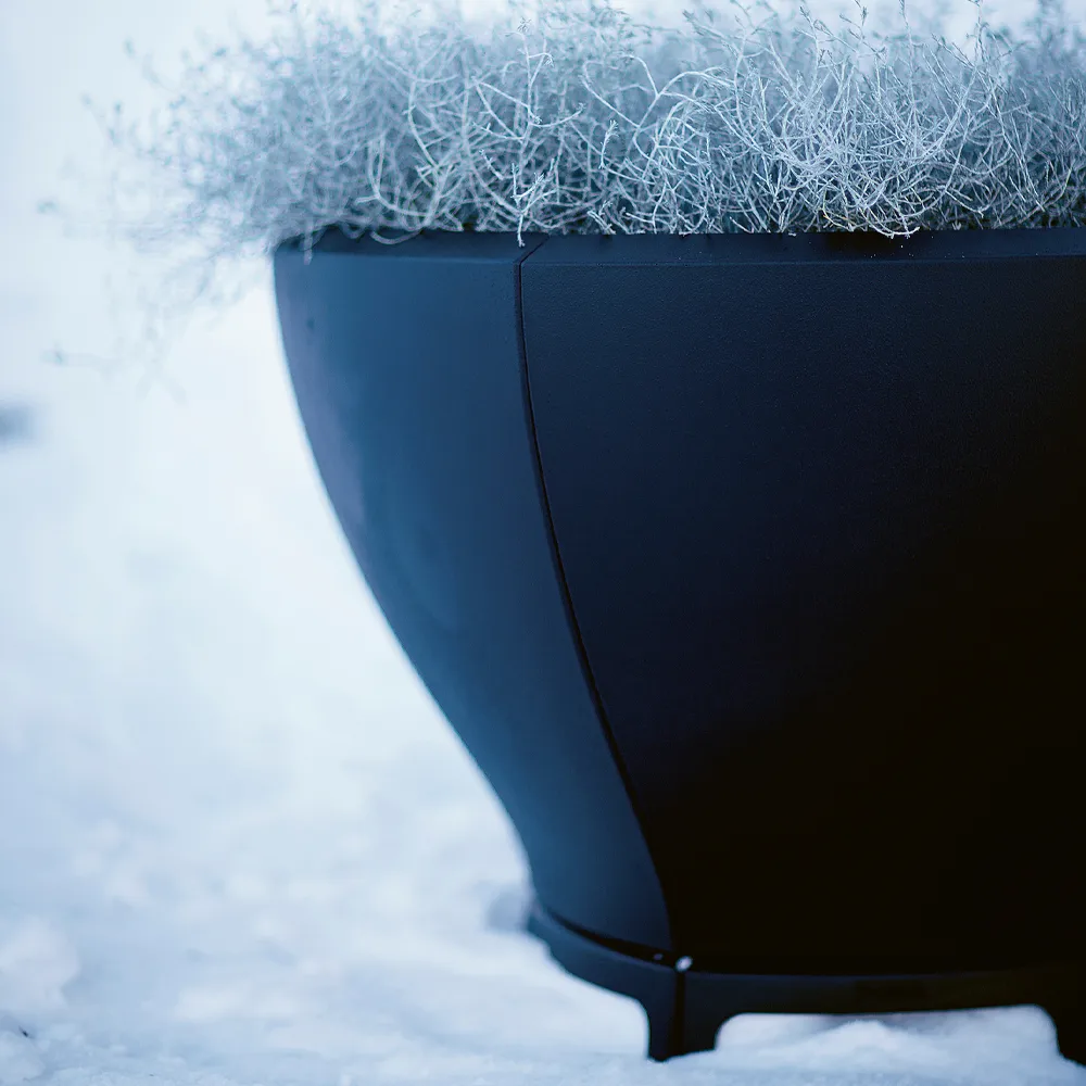 Blom plant pot, Black, small Byarums bruk