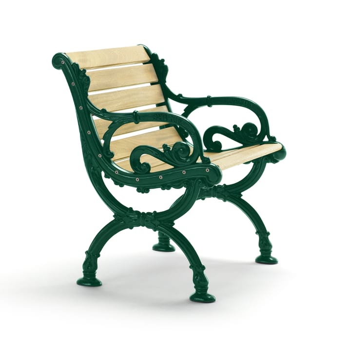 Byarum armchair - Pine impregnation, green stand - Byarums bruk