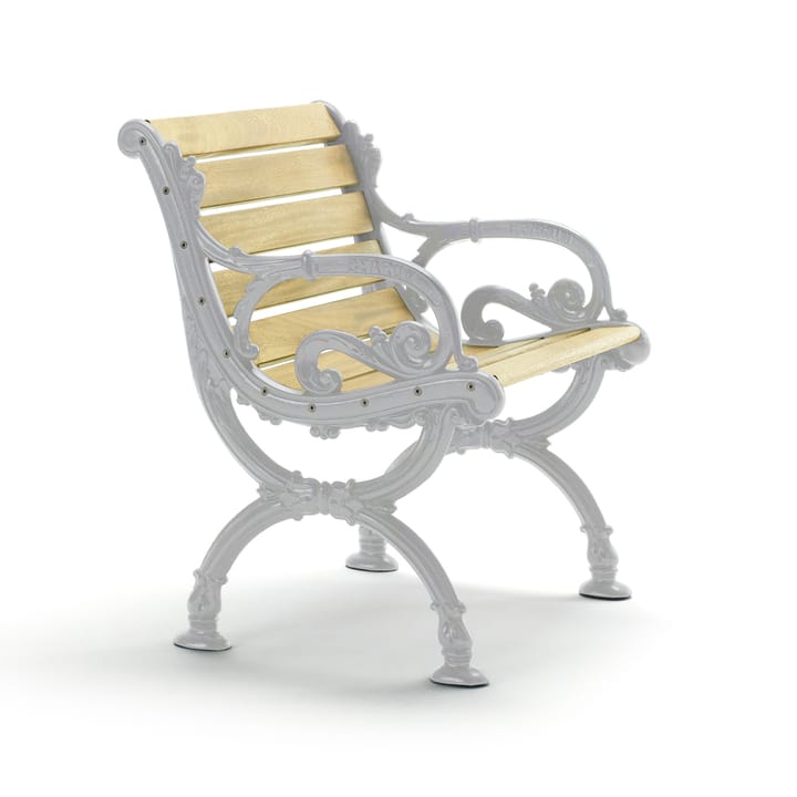 Byarum armchair - Pine impregnation, raw aluminum frame - Byarums bruk