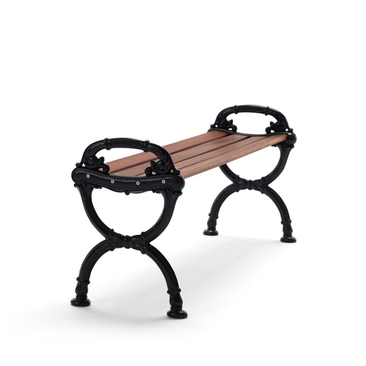 Byarum Bench - Mahogany, black stand - Byarums bruk