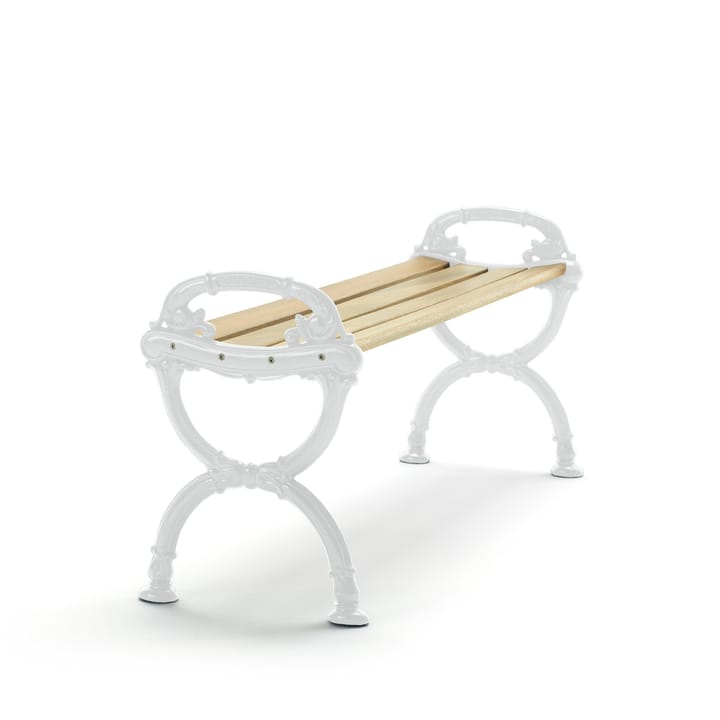 Byarum Bench - Pine impregnation, white stand - Byarums bruk