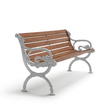 Byarum sofa - Mahogany, raw aluminum stand, 155 cm - Byarums bruk