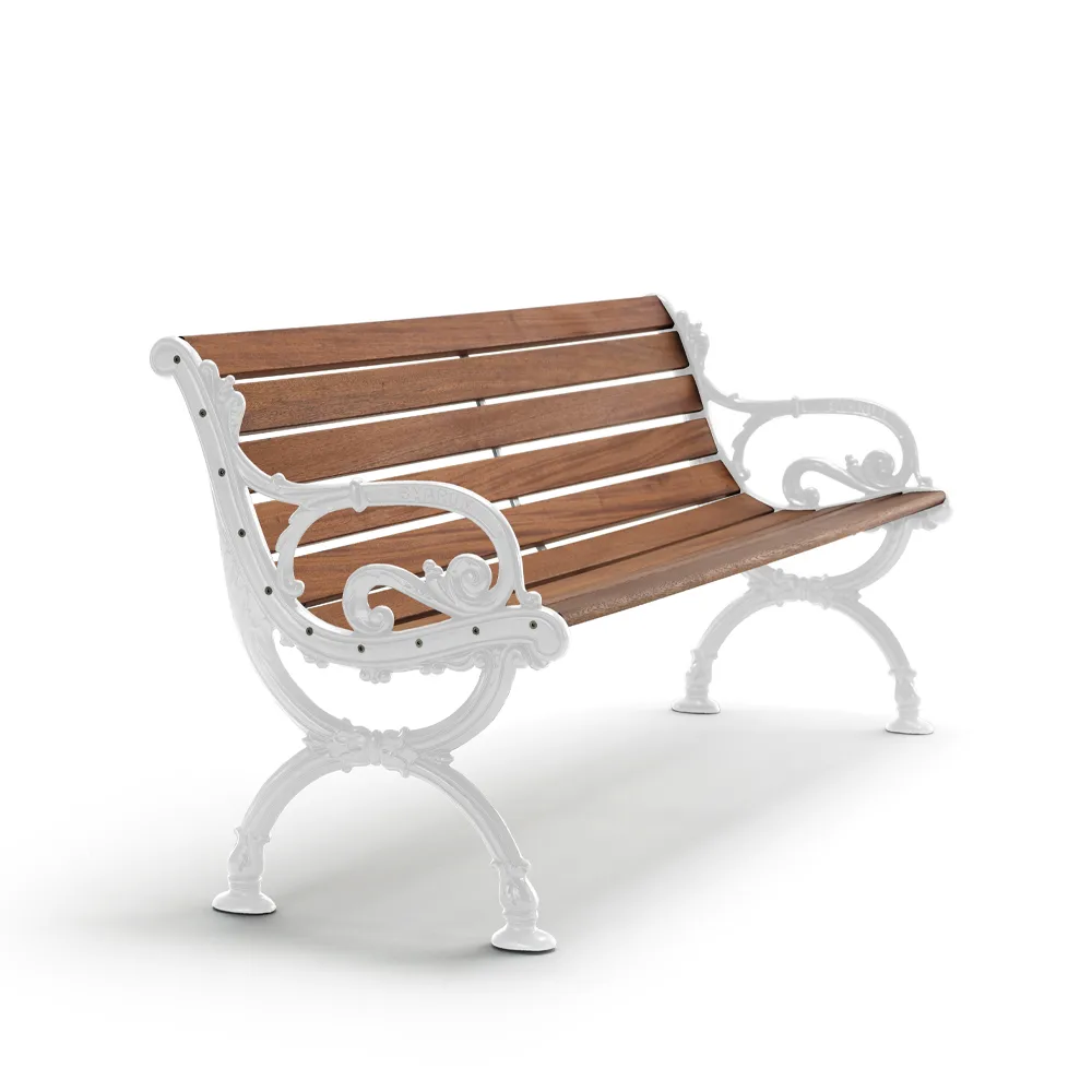 Byarum sofa, Mahogany, white stand, 155 cm Byarums bruk