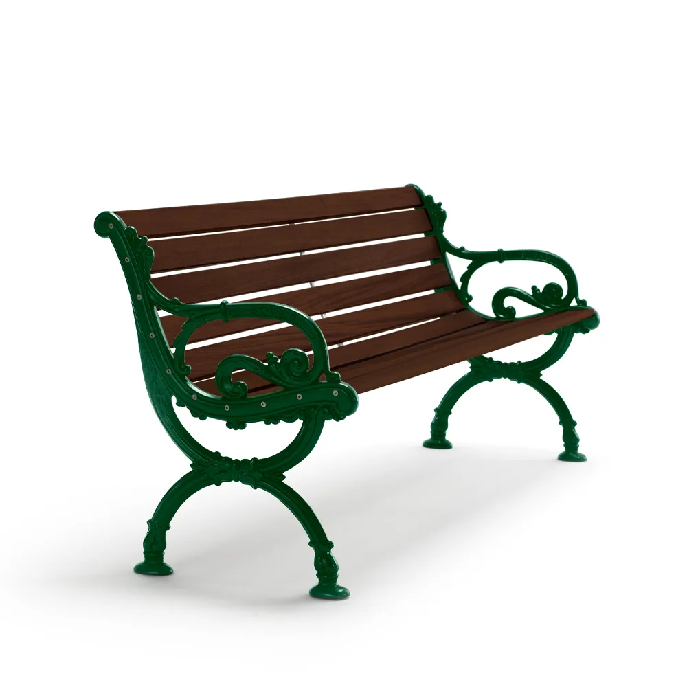 Byarum sofa, Pine brown glaze, green stand, 155 cm Byarums bruk