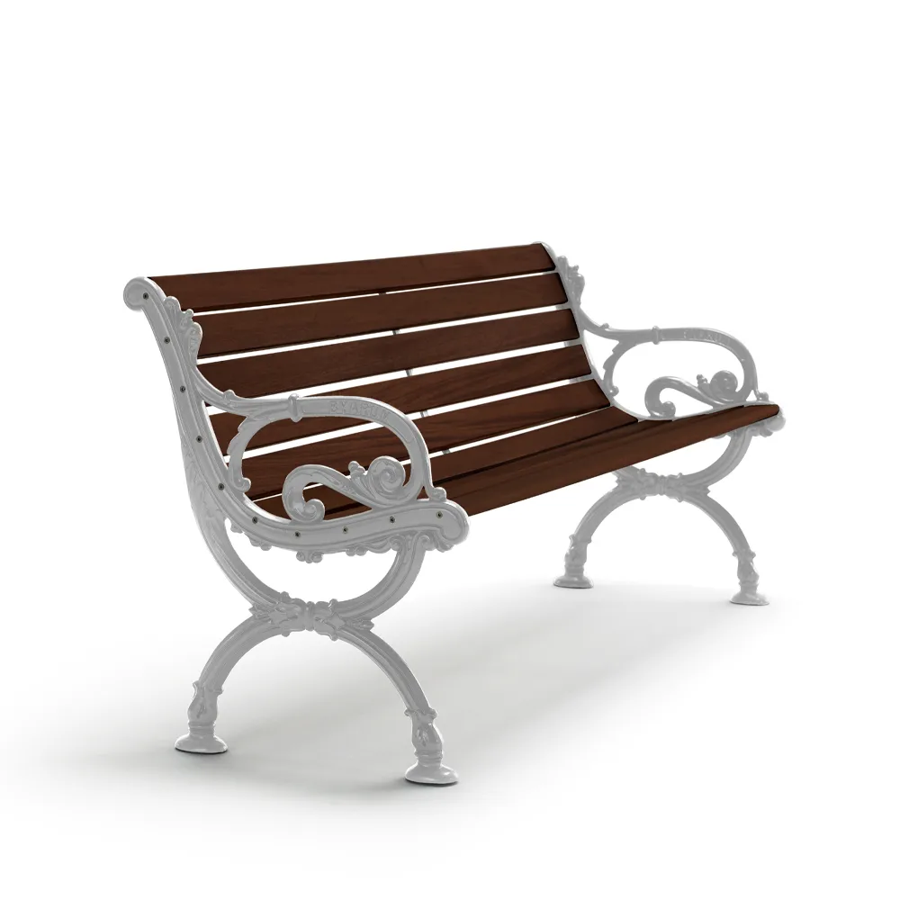 Byarum sofa, Pine brown glaze, raw aluminum frame, 155 cm Byarums bruk