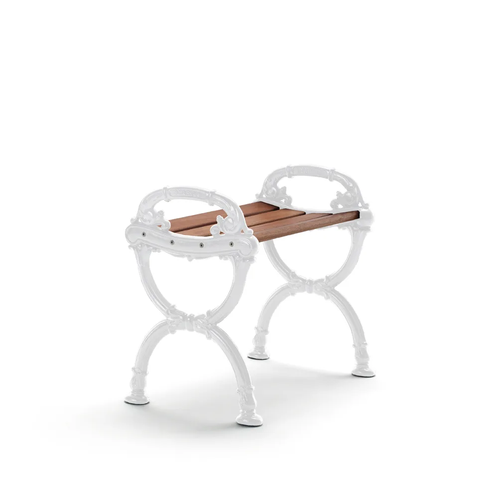 Byarums bruk Byarum stool Mahogany, white stand | Scandinavian Design | Garden chairs | Brown