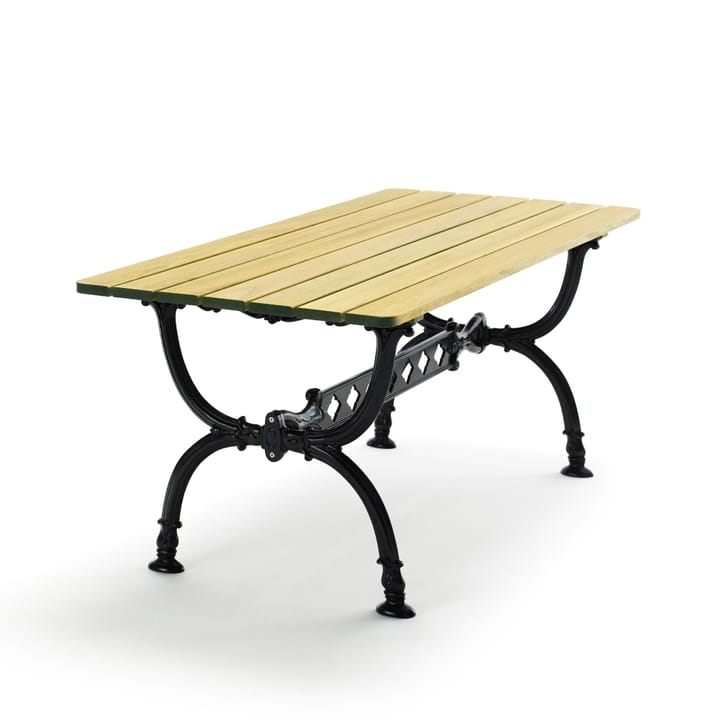 Byarum table 142x72 cm - Pine impregnation, black stand - Byarums bruk