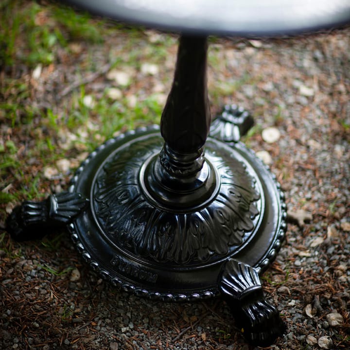 Classic coffee table - Marble white, black stand - Byarums bruk