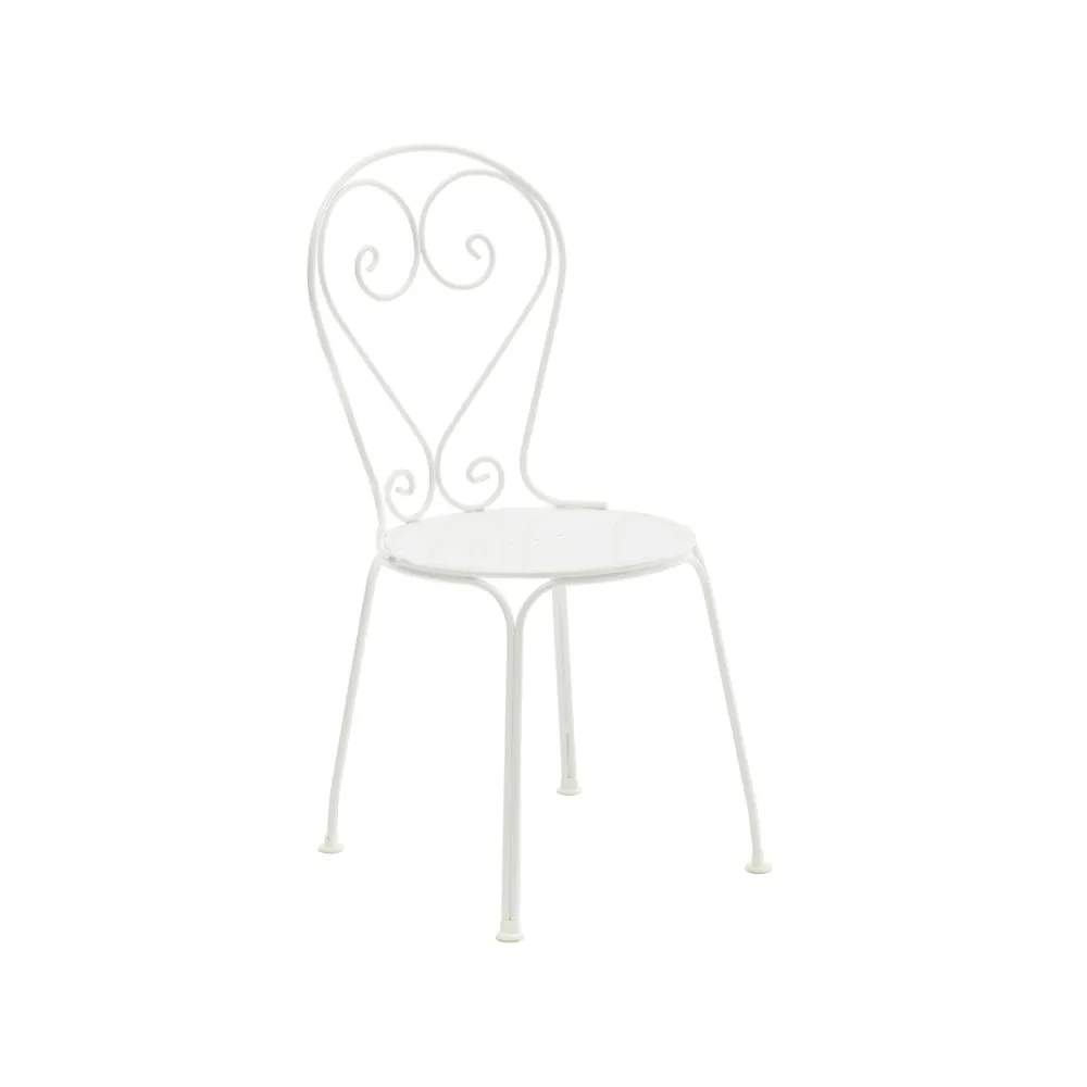 Byarums bruk Classic No.1 chair White, metal seat | Scandinavian Design | Garden chairs | White