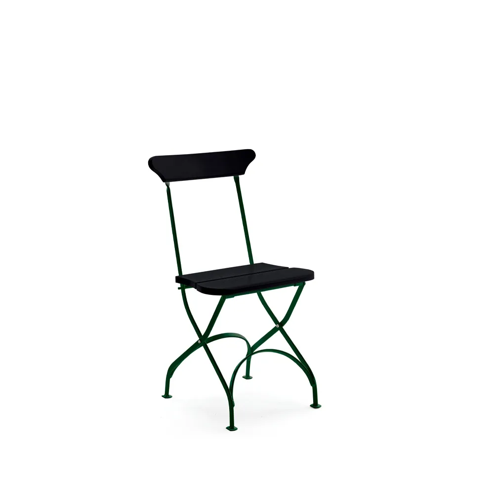 Byarums bruk Classic No.2 chair Black, green stand | Scandinavian Design | Garden chairs | Black