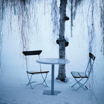 Classic No.2 chair - Green, black stand - Byarums bruk