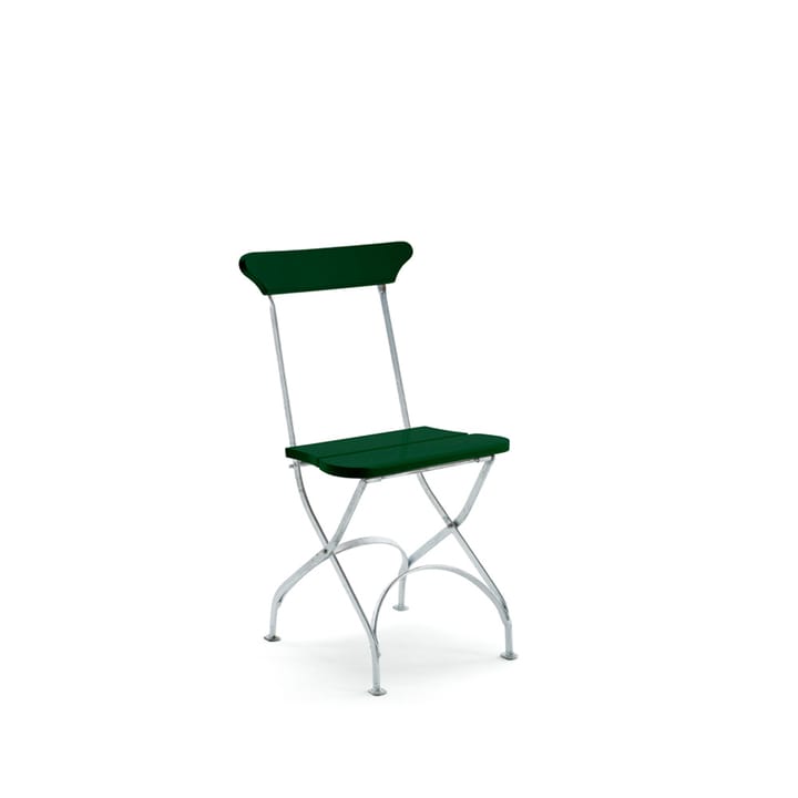 Classic No.2 chair - Green, hot-dipped galvanised stand - Byarums bruk