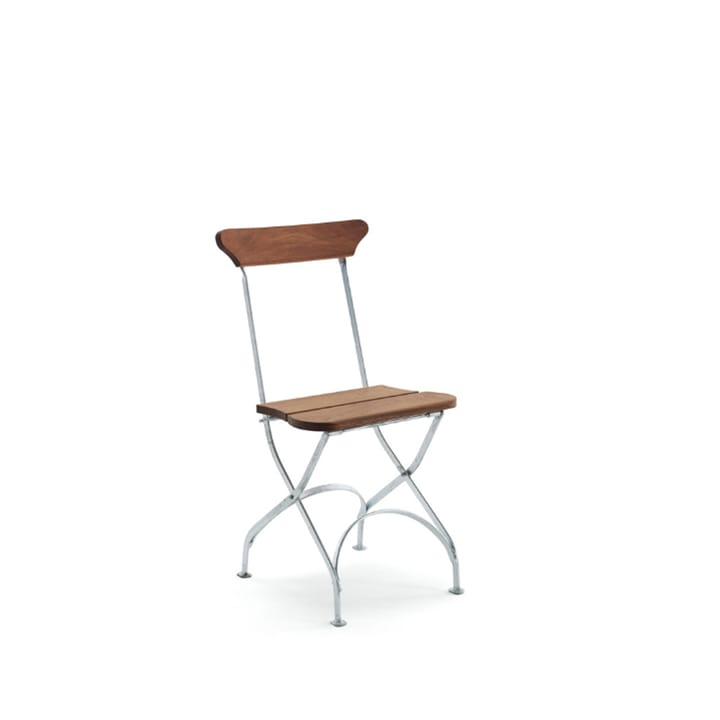 Classic No.2 chair - Mahogany oil, hot-dip galvanised stand - Byarums bruk