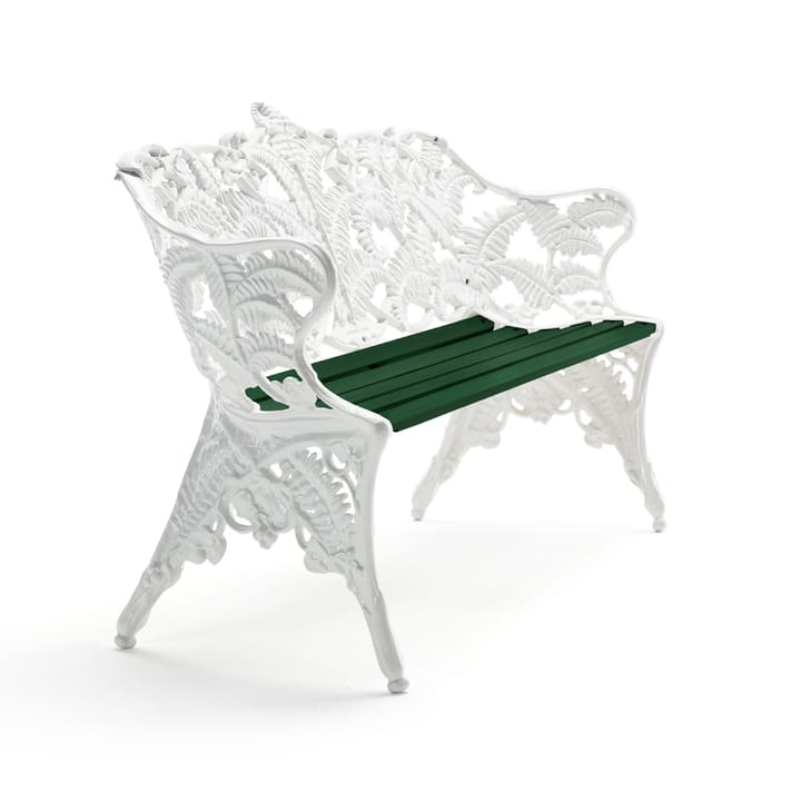 Classic sofa - Green, white stand - Byarums bruk