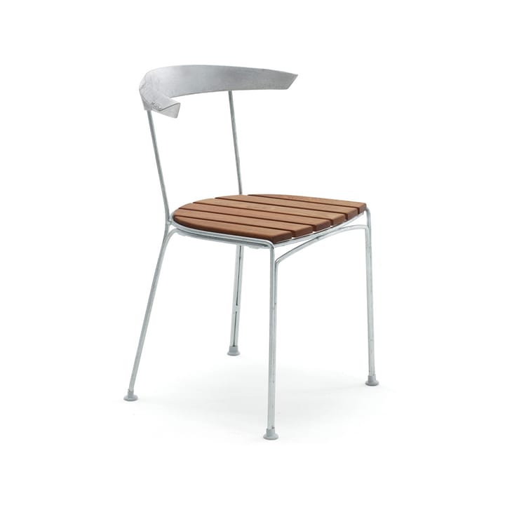 Dover chair - Mahogany, raw aluminum stand - Byarums bruk