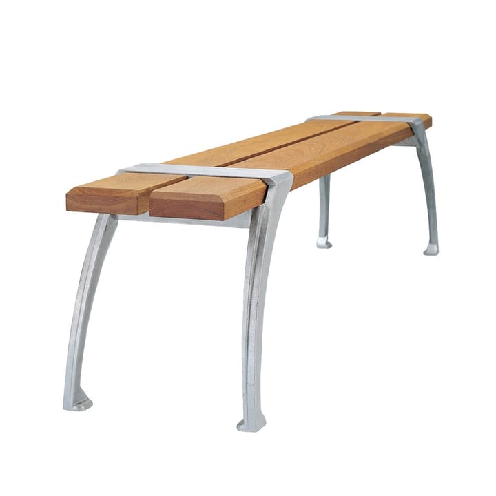 Haga bench - Oak oil, raw aluminum stand - Byarums bruk