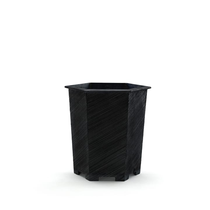 Hexagon plant pot - Black, no.1 - Byarums bruk