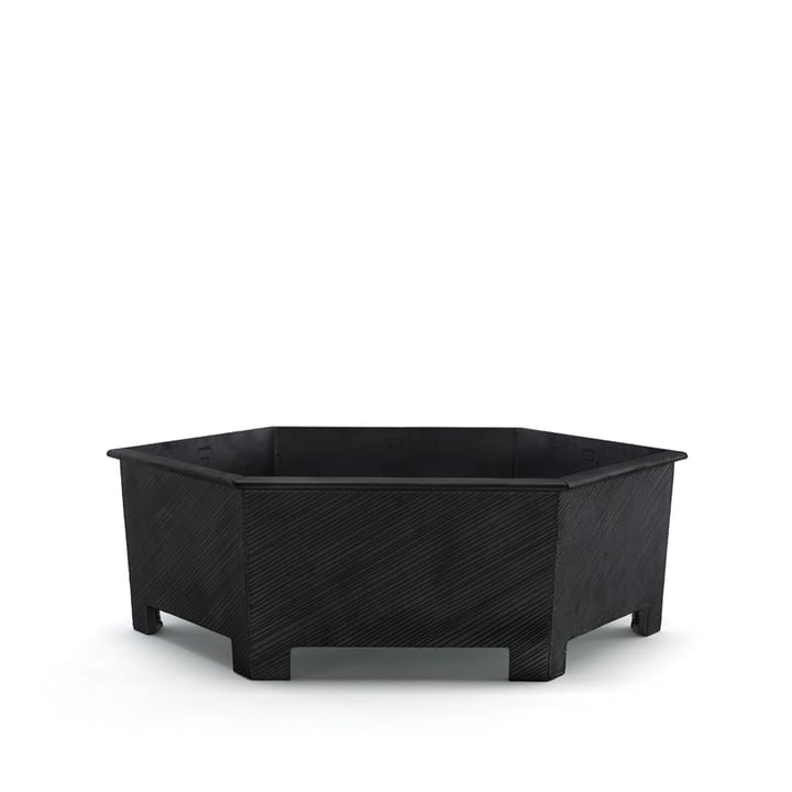 Hexagon plant pot - Black, no.3 - Byarums bruk