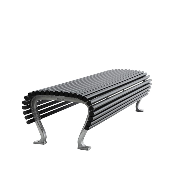 Jujol bench - Mahogany black glaze, narrow, black stand - Byarums bruk