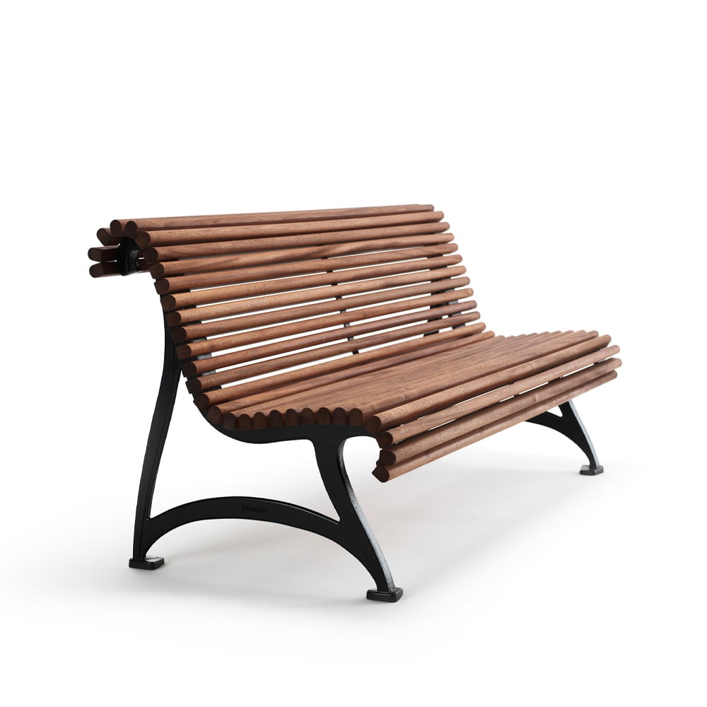 Byarums bruk Jujol sofa Mahogany, black stand | Scandinavian Design | Brown