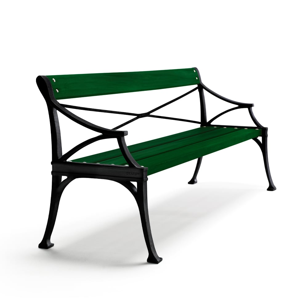 Byarums bruk Lessebo sofa Green, black stand | Scandinavian Design | Green