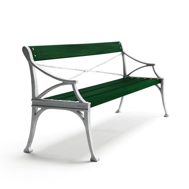 Lessebo sofa - Green, raw aluminum stand - Byarums bruk
