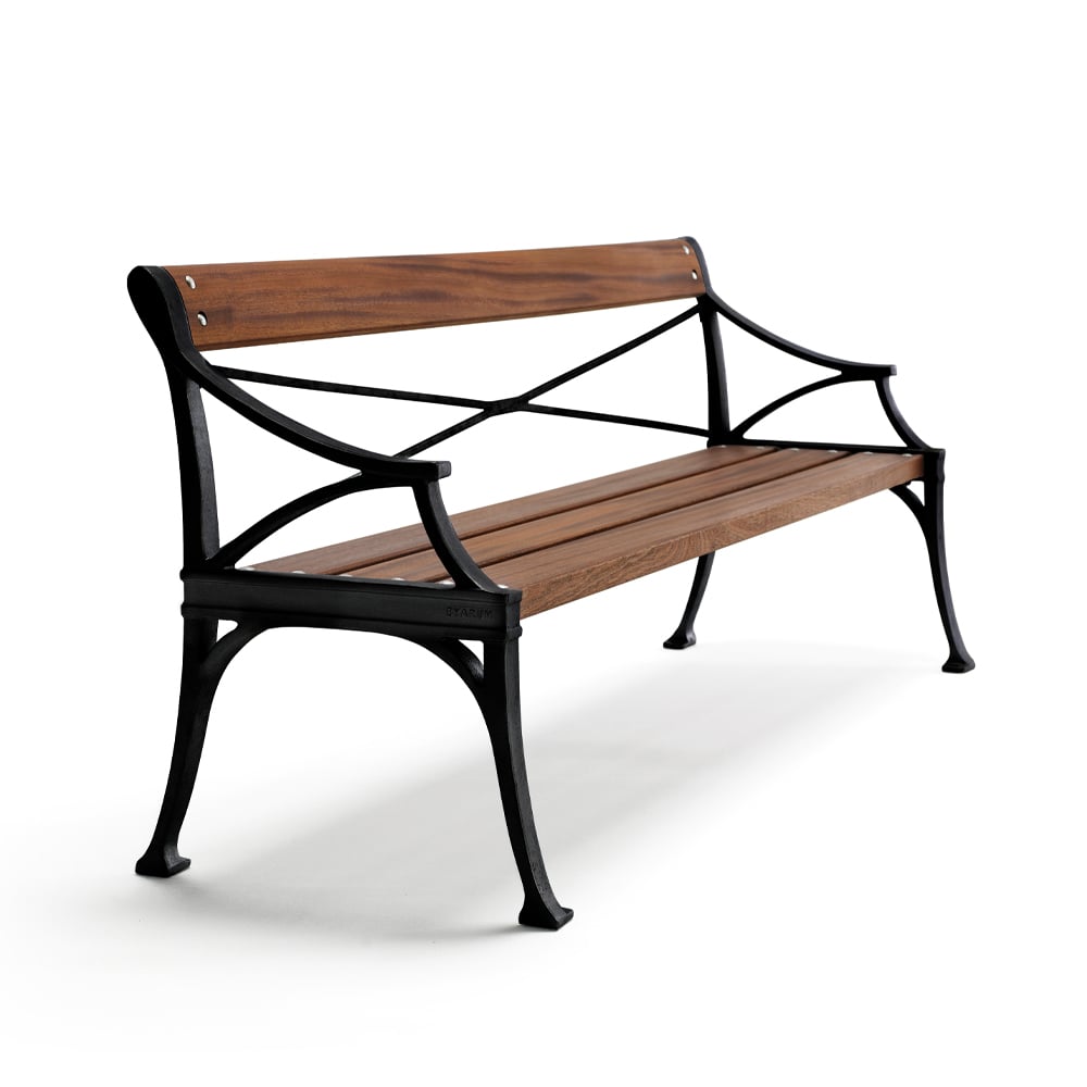 Byarums bruk Lessebo sofa Mahogany, black stand | Scandinavian Design | Brown