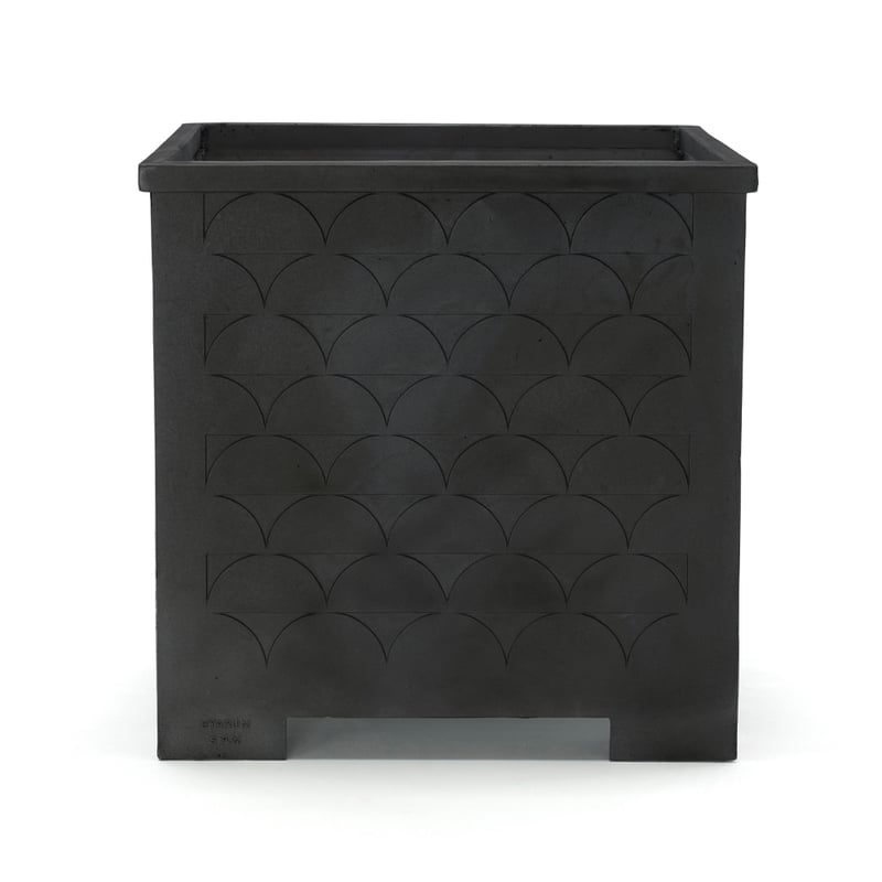 Byarums bruk Relief plant pot Black, large