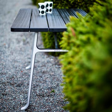 Seriff table - Mahogany black glaze, black stand - Byarums bruk