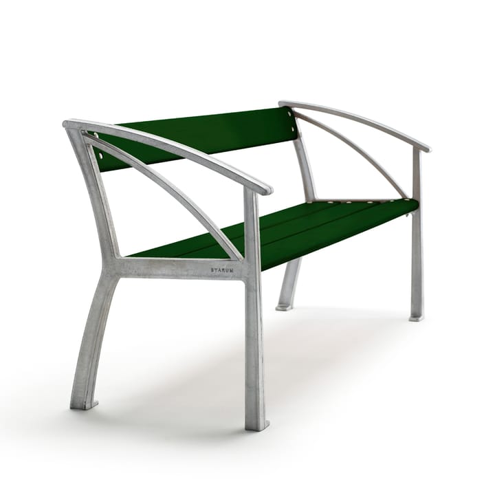 Vasa sofa - Green, raw aluminum stand - Byarums bruk