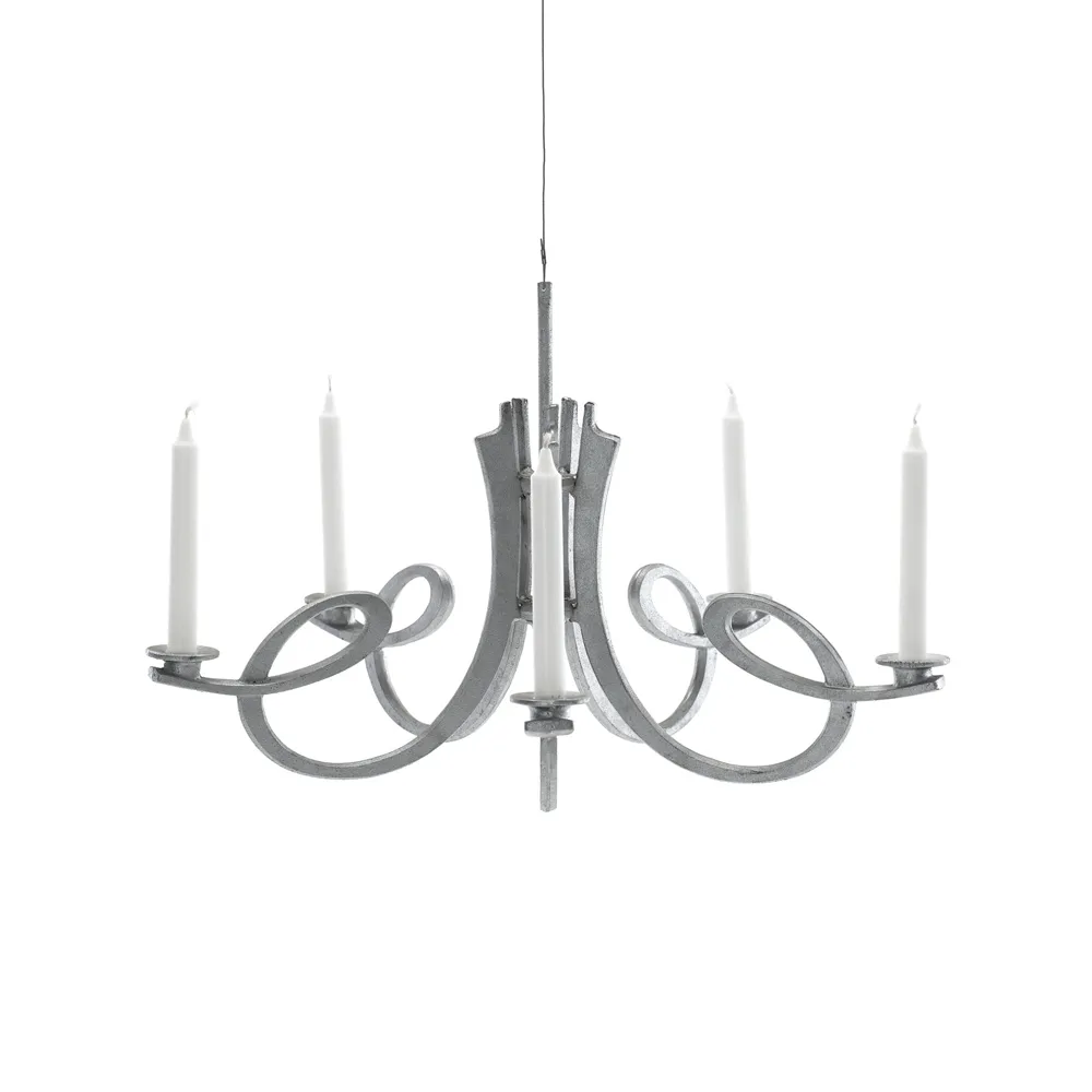 Byarums bruk Volt chandelier Aluminum | Scandinavian Design | Candle holders | Silver-coloured