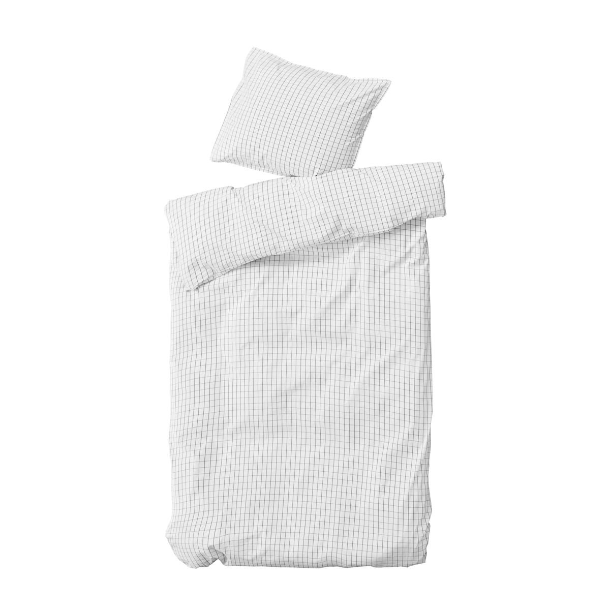 byNORD Bedding Erika 220x140 cm Snow w. coal | Scandinavian Design | Duvet covers |