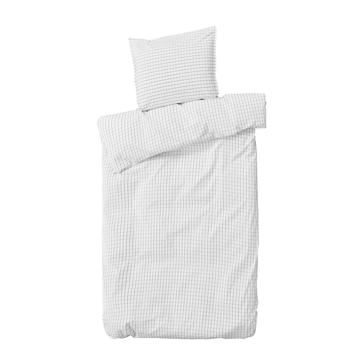 byNORD Bedding Erika 220x140 cm Snow w. coal | Scandinavian Design | Duvet covers |
