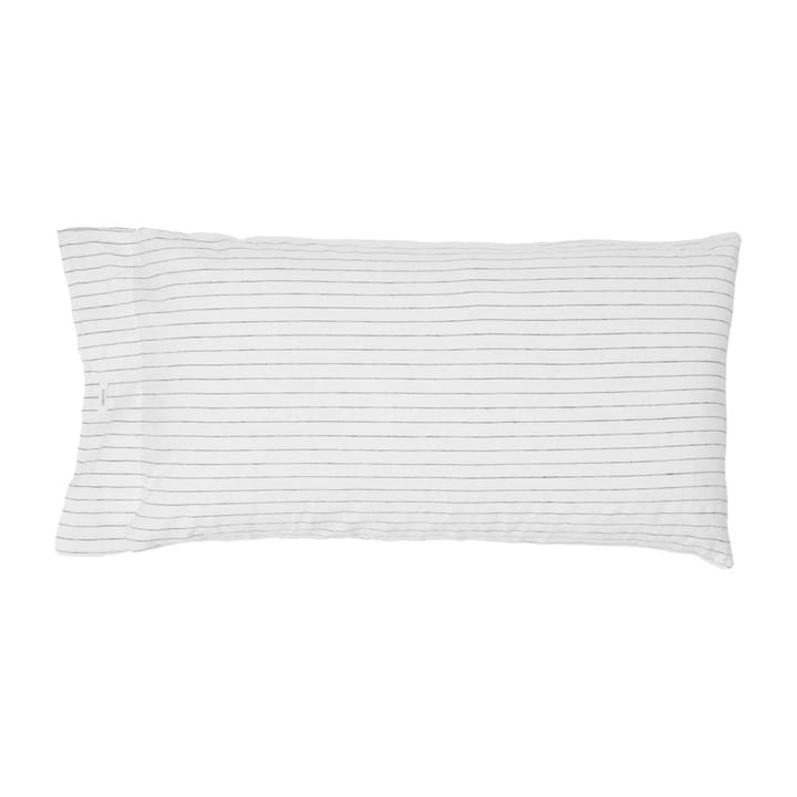 Gunhild pillowcase 50x90 cm - Snow-coal - ByNORD