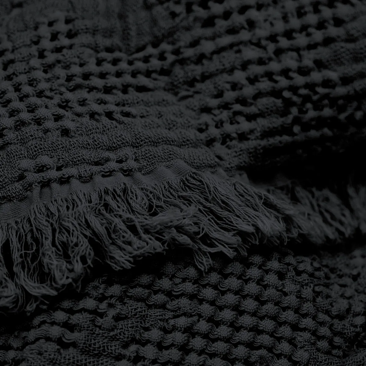 Hilda bedspread 170x180 cm, Coal byNORD