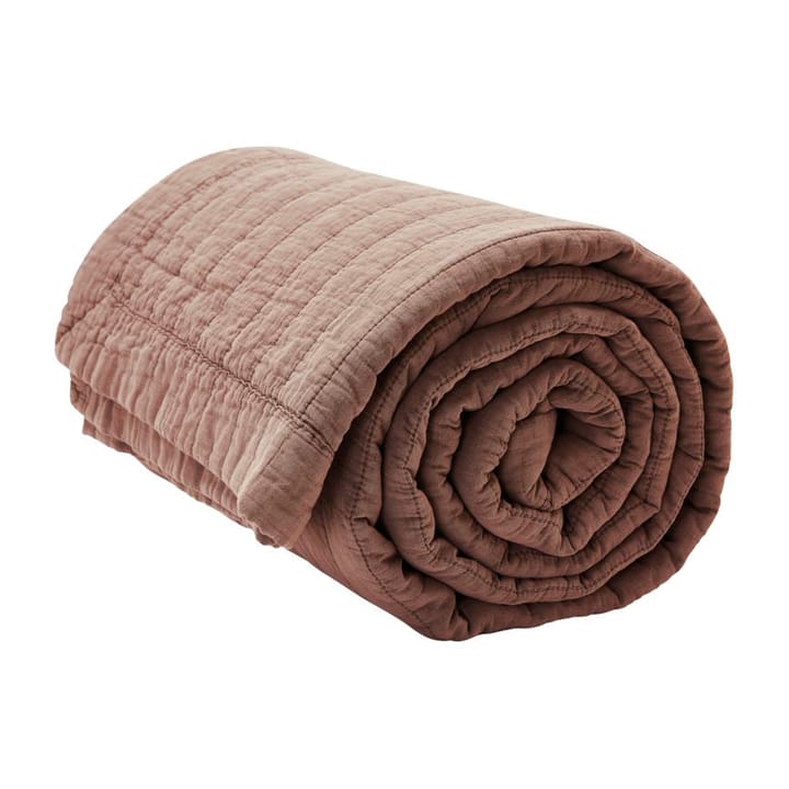 Magnhild vadderat bedspread 160x280 cm - Berry - ByNORD