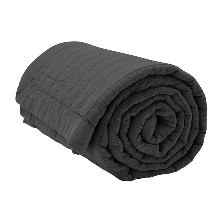 Magnhild vadderat bedspread 160x280 cm - Coal - byNORD