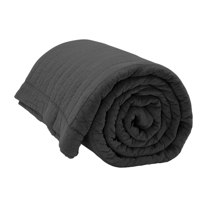 Magnhild vadderat bedspread 280x280 cm - Coal - byNORD