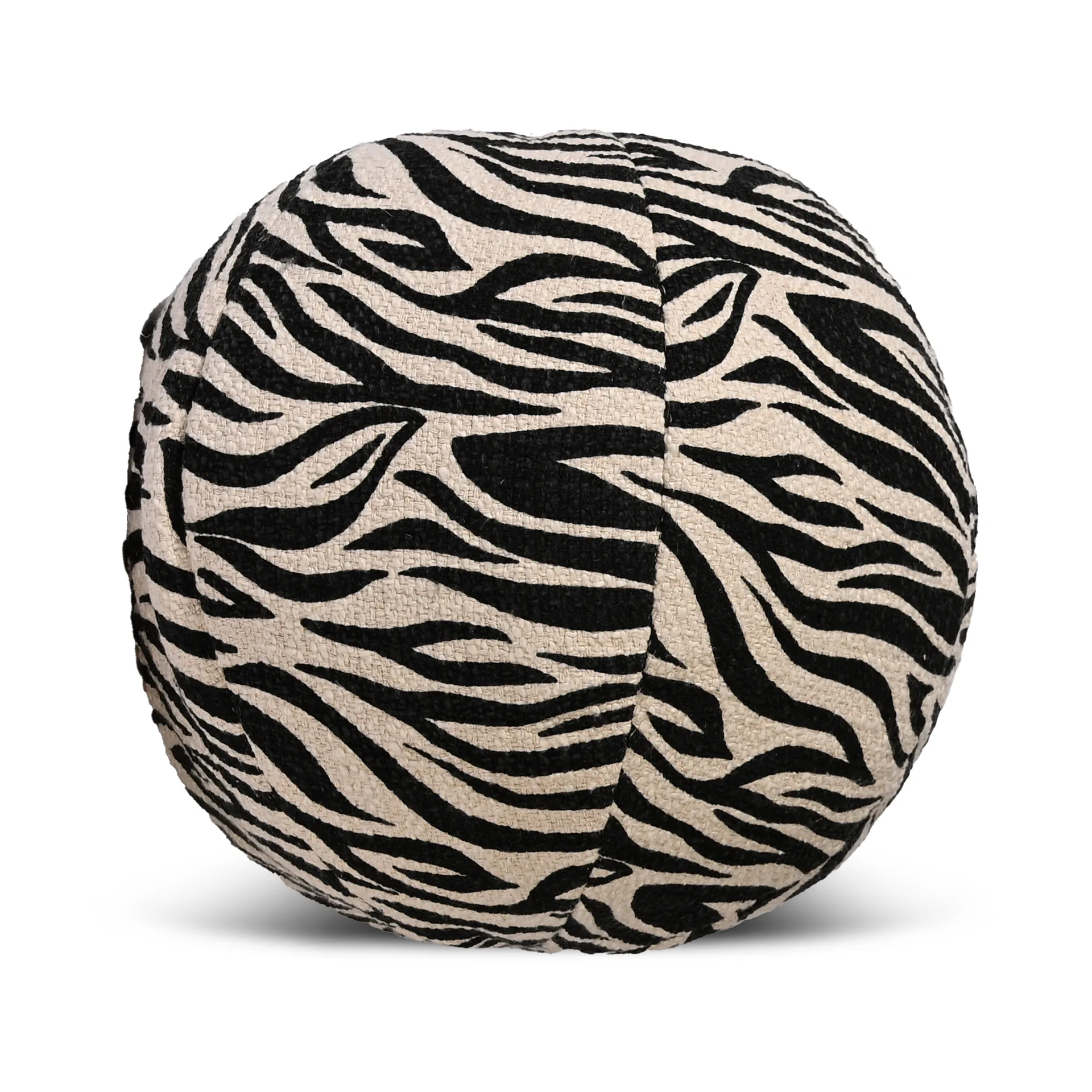Anima cushion Ø35 cm, Zebra-black Byon