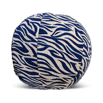 Anima cushion Ø35 cm - Zebra-blue - Byon