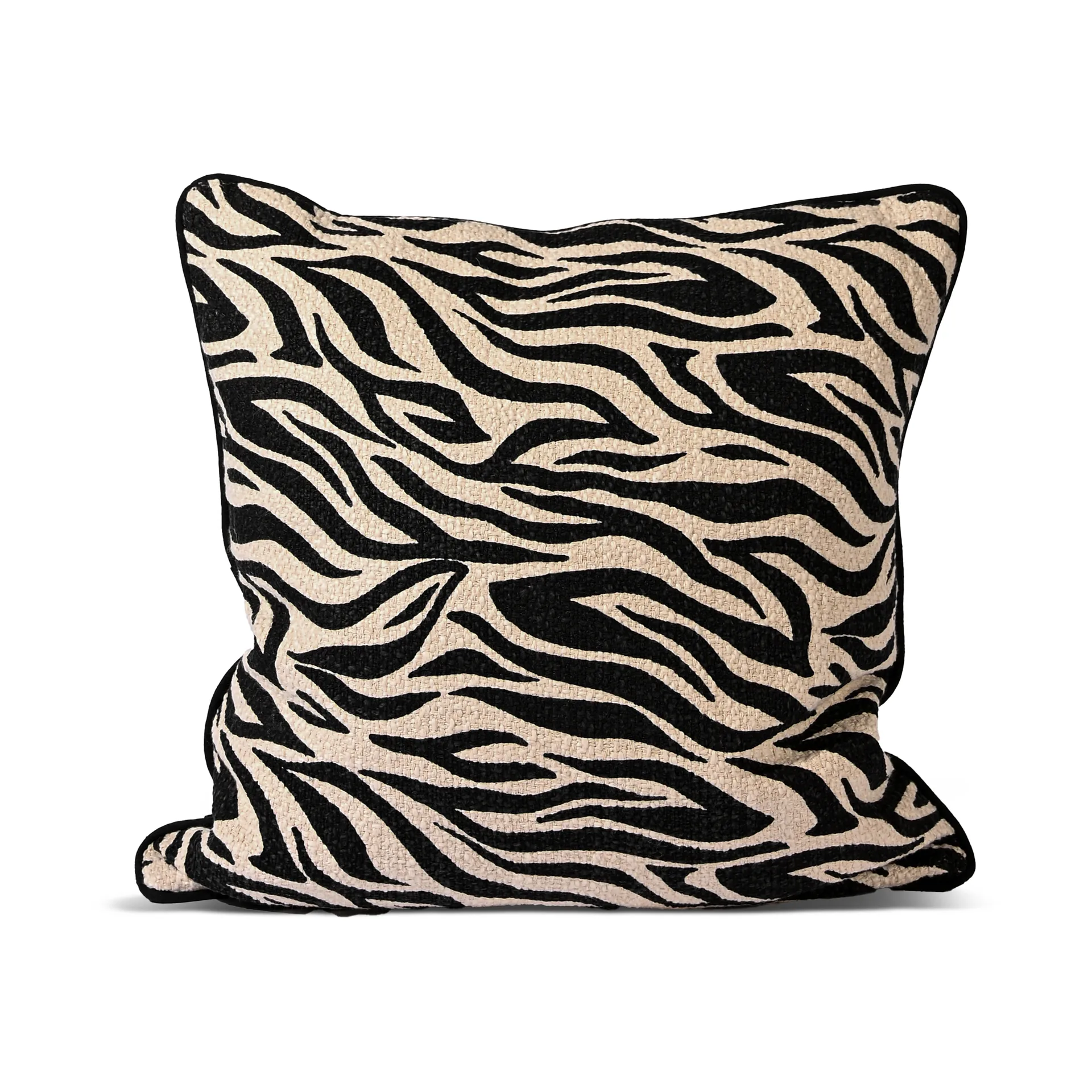 Anima cushion M 50x50 cm, Zebra-black Byon
